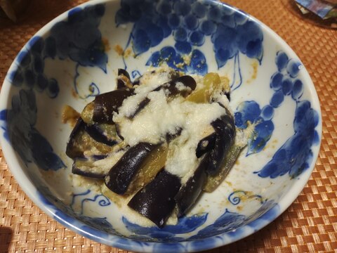 なすの酢味噌のやまかけ